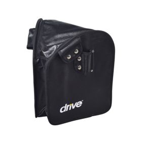 Tote Bag For 3 Wheeled Rollator Black Vinyl Zippered