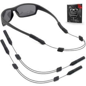Eye Glasses String Strap Holder M 13 inch No Tail Sunglass Strap for Men Adjustable Eyeglass Strap for Women Wired Eyewear Retainer Lanyard 2 Cords