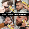 LARGNER Mens Hair Clipper Professional Hair Trimmer Barber Clipper Set Beard Trimmer Cordless Hair Cutting Grooming Kit LED Display USB Rechargeable