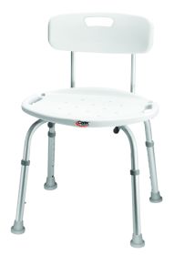 Bath & Shower Seat Adj w/Back (Retail)